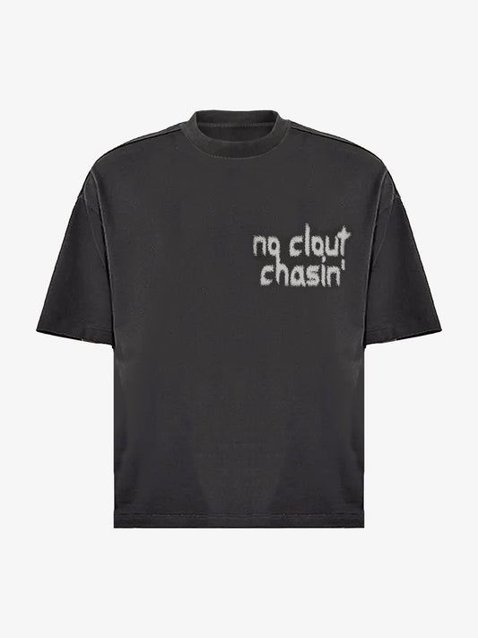 CLOUT TEE - VINTAGE ZWART